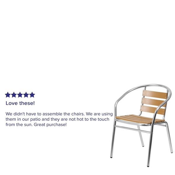 4 Pack Commercial Aluminum Restaurant Stack Chair