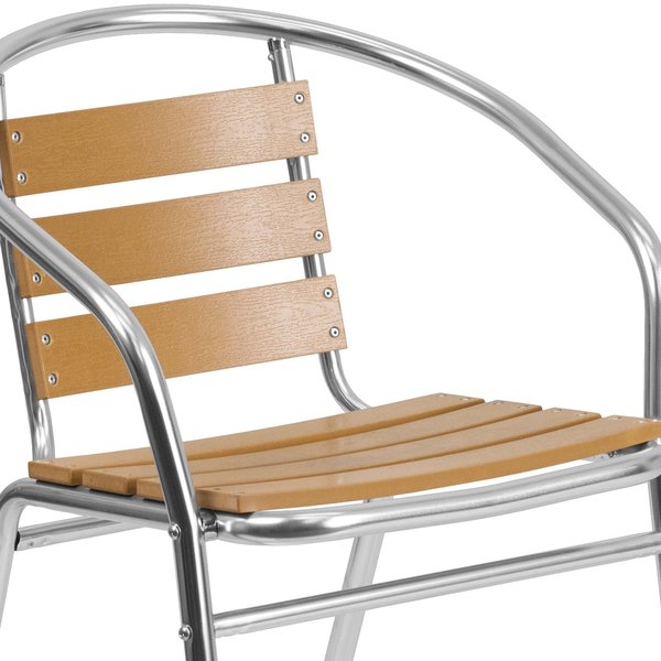 4 Pack Commercial Aluminum Restaurant Stack Chair