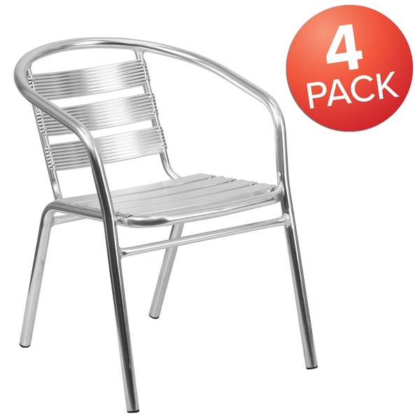 4Pack Heavy Duty Commercial Restaurant Stack Chair
