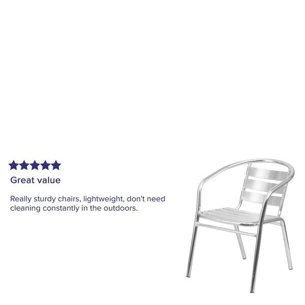 4Pack Heavy Duty Commercial Restaurant Stack Chair