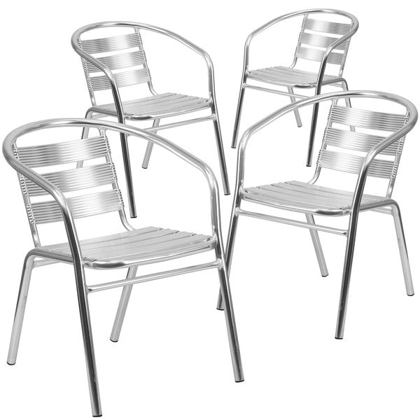 4Pack Heavy Duty Commercial Restaurant Stack Chair