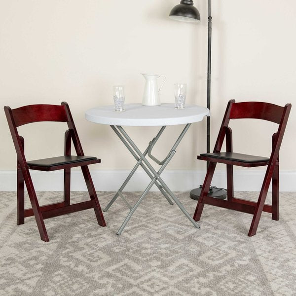 Mahogany Wood Folding Chair