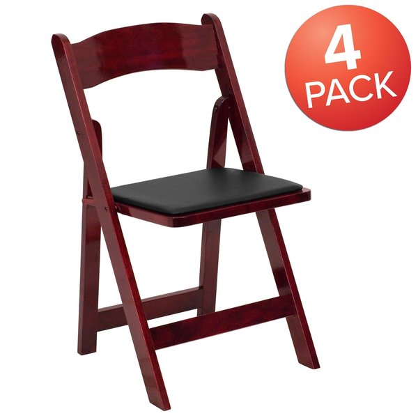 Mahogany Wood Folding Chair