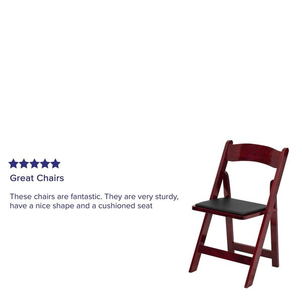 Mahogany Wood Folding Chair