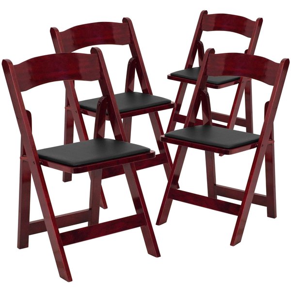Mahogany Wood Folding Chair