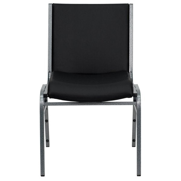 HERCULES Series Heavy Duty Black Vinyl Stack Chair