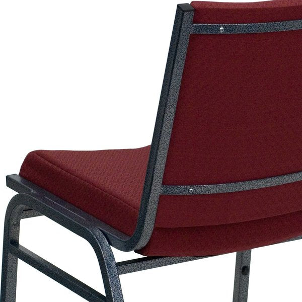 HERCULES Series Heavy Duty Burgundy Patterned Fabric Stack Chair