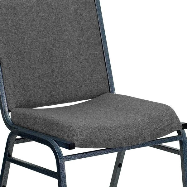 HERCULES Series Heavy Duty Gray Fabric Stack Chair
