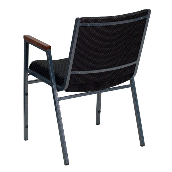 Black Fabric Stack Armchair