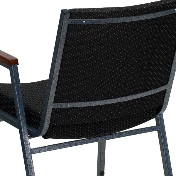 Black Fabric Stack Armchair