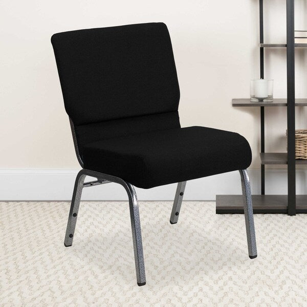Black Fabric Church Chair