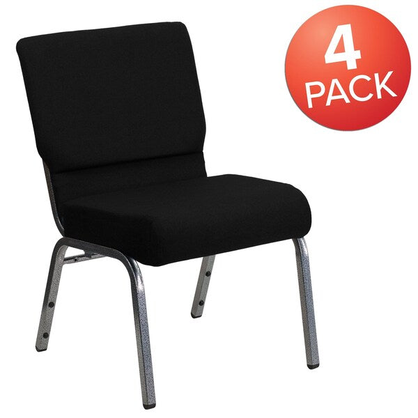 Black Fabric Church Chair