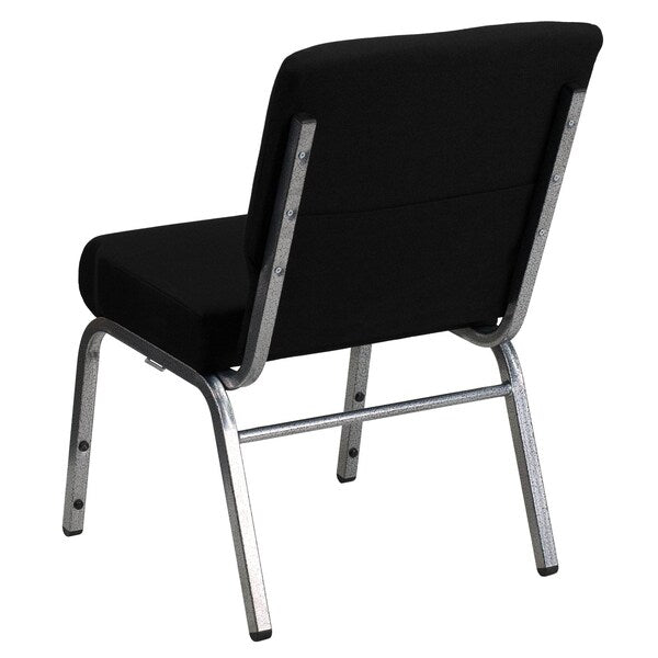 Black Fabric Church Chair