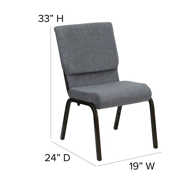 Gray Fabric Church Chair