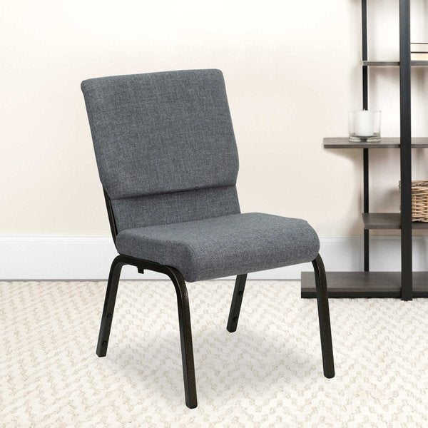 Gray Fabric Church Chair