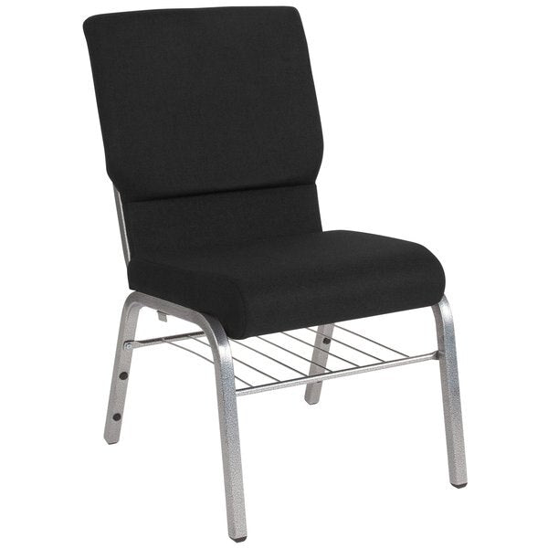 Black Fabric Church Chair