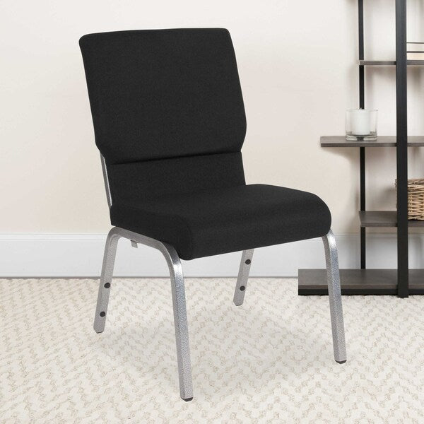 Black Fabric Church Chair