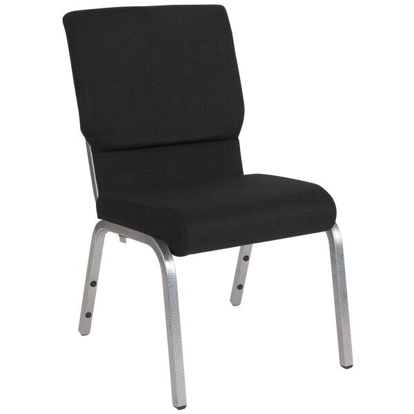 Black Fabric Church Chair