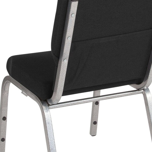 Black Fabric Church Chair