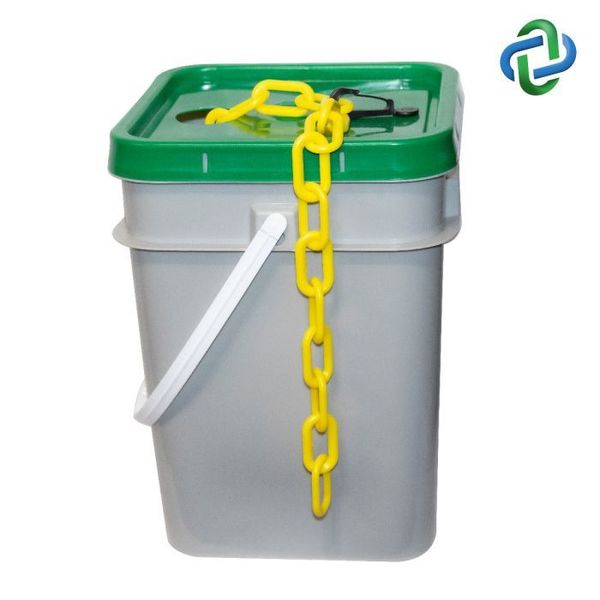 Yellow Plastic Chain Pail 3
