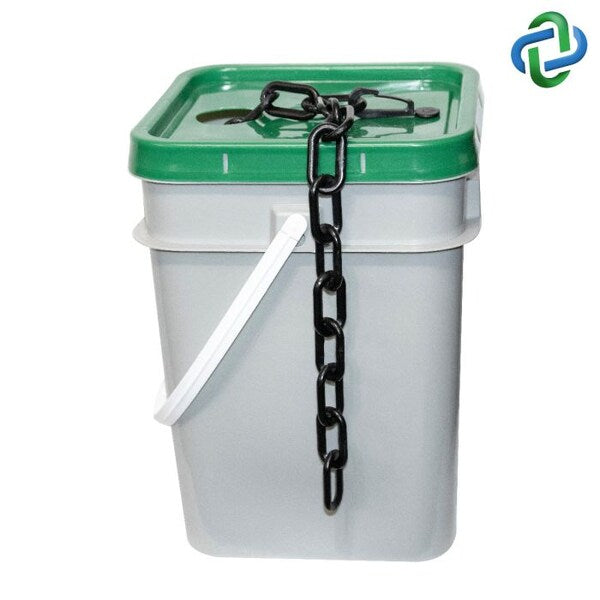 Black Plastic Chain Pail 1.5