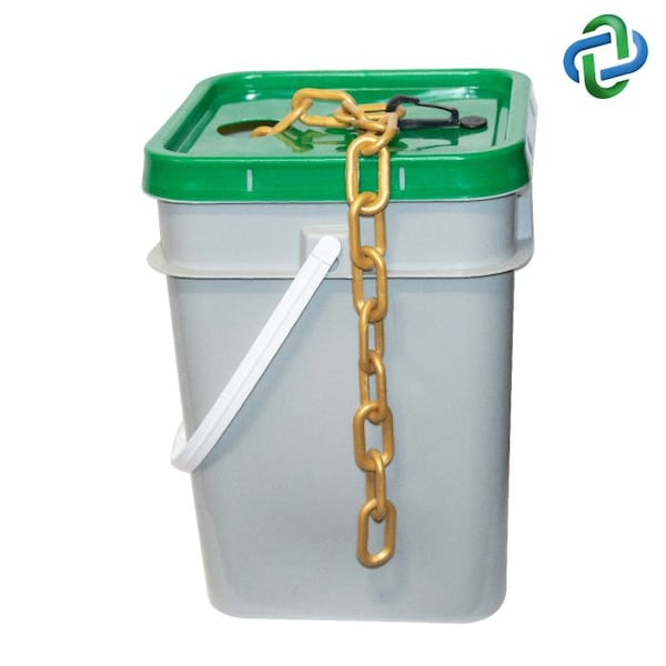 Gold Plastic Chain Pail 1