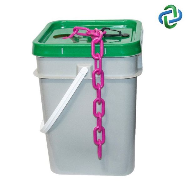 Magenta Plastic Chain Pail 1