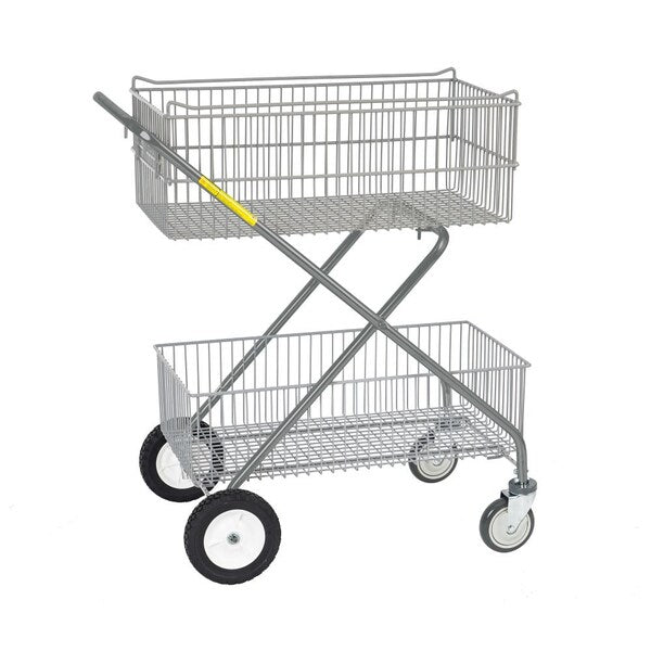 Steel Utility Cart, 2 Shelves, 40 lb