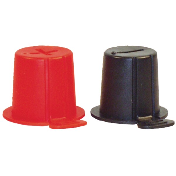Top Post, Rigid Battery Cap, Red, PK50