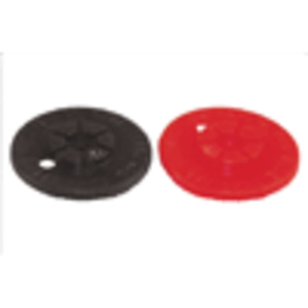 Side Post, Rigid Battery Cap, Black, PK25