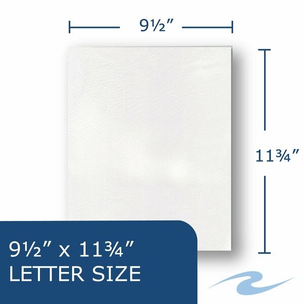 Case of White Paper Pocket Folders, 11.75