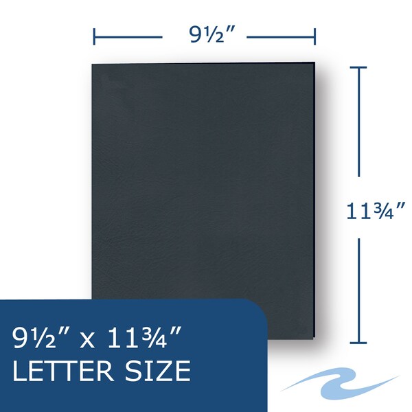 Case of Black Paper Pocket Folders, 11.75