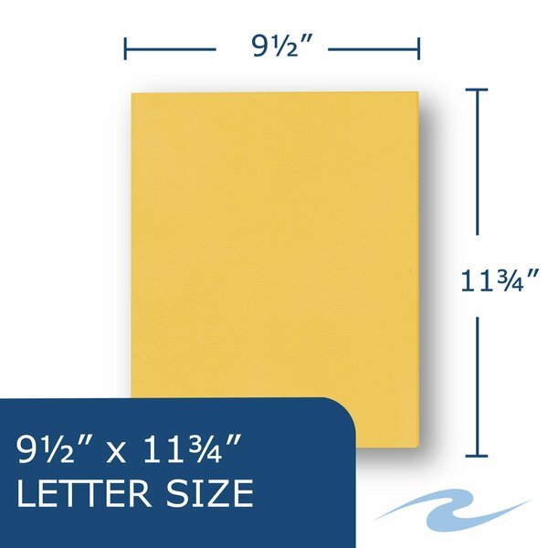 Case of Gold Paper Pocket Folders, 11.75