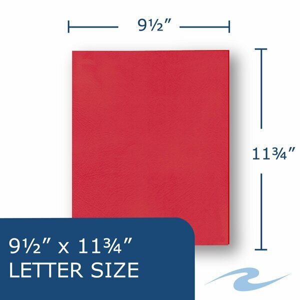 Case of Red Paper Pocket Folders, 11.75