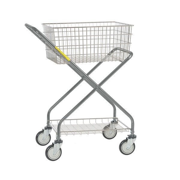 Steel Utility Cart, 2 Shelves, 25 lb