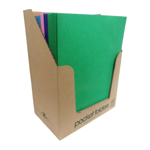 Case of 50 Pocket Folders in Holder, 11.75