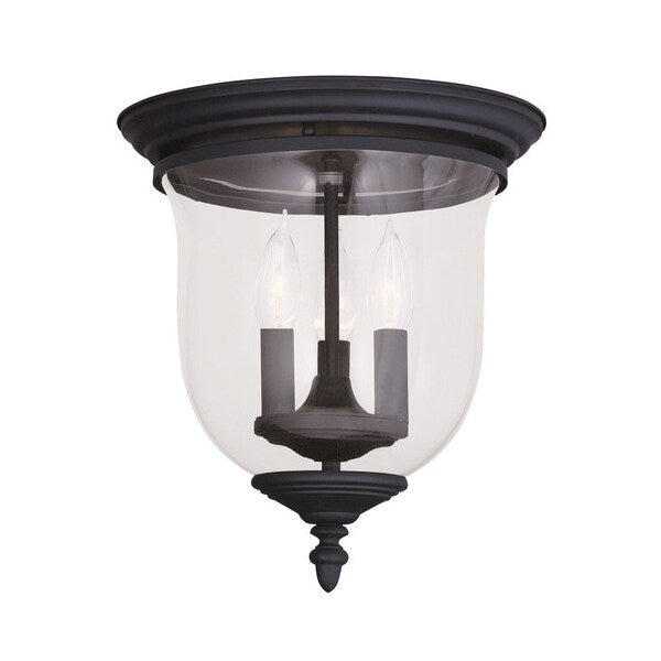 Legacy 3 Light Black Ceiling Mount