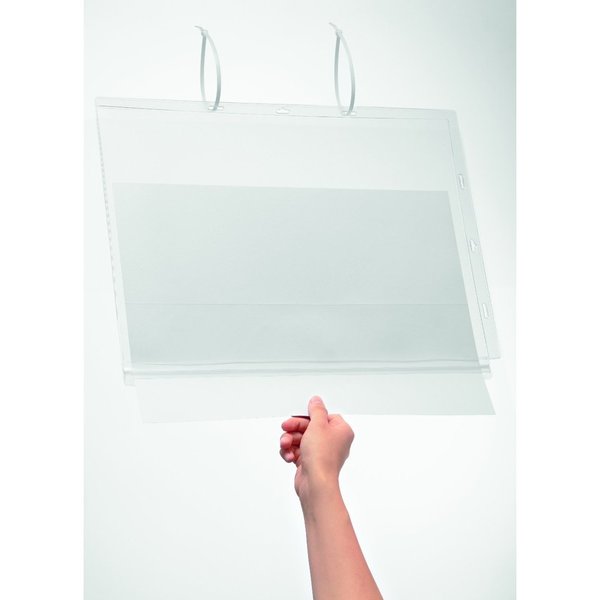 Sign Holder Pockets w/Cable Ties, T, PK5