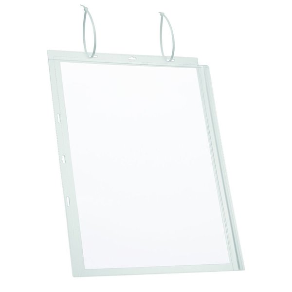 Sign Holder Pockets w/Cable Ties, T, PK5
