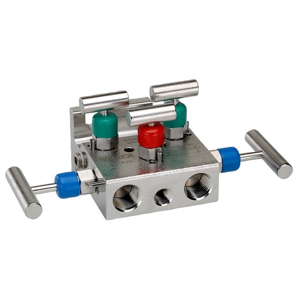 Natural Gas 5 Valve Stainless Steel Mani
