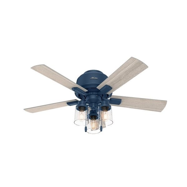 Low Profile Ceiling Fan, 44 in. Blade Dia., Single Phase, 120