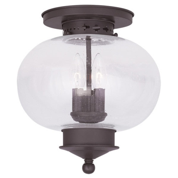 Harbor 3 Light Bronze Ceiling Mount