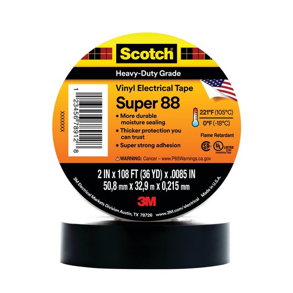 Electrical Tape, 8.5 mil, 2