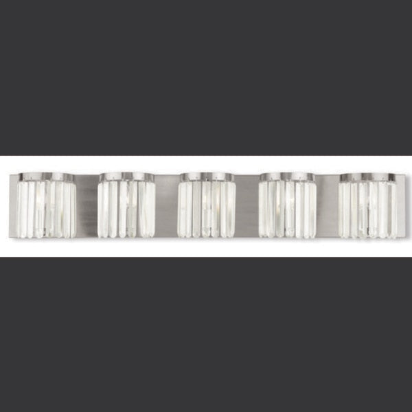 Ashton 5 Light Brushed Nickel ADA Bath Vanity