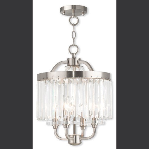 Ashton 4 Light Brushed Nickel Convertibl