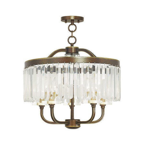 Ashton 5 Light Hand Painted Palacial Bronze