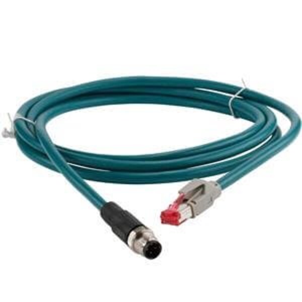 Com Cable Con M12 D-Coded to RJ45 2m