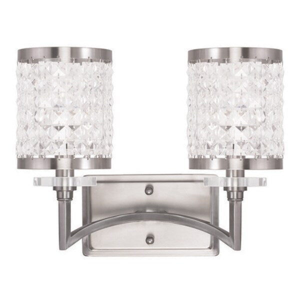Grammercy 2 Light Brushed Nickel Bath Va