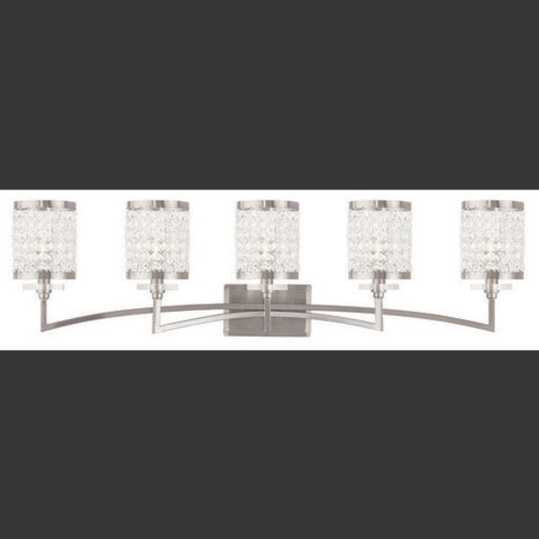 Grammercy 5 Light Brushed Nickel Bath Va