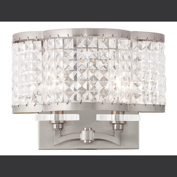 Grammercy 2 Light Brushed Nickel Wall Sconce